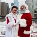 Married Santa and Mrs. Claus Team