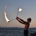 Poi Fire Performer