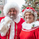 Santa Roger and Mrs. C.