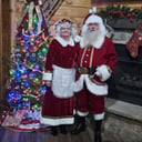 Santa Ron and Mrs Claus