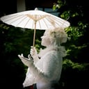 Snow, Living Statue